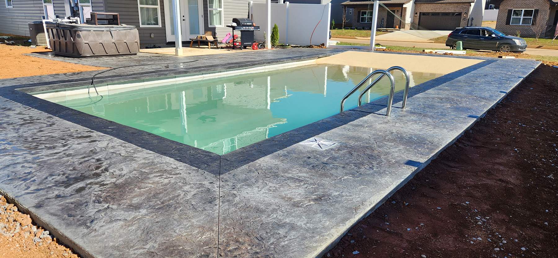 Forever Pool, Beach Entry Pool, Custom Pool, Sand Pool, 